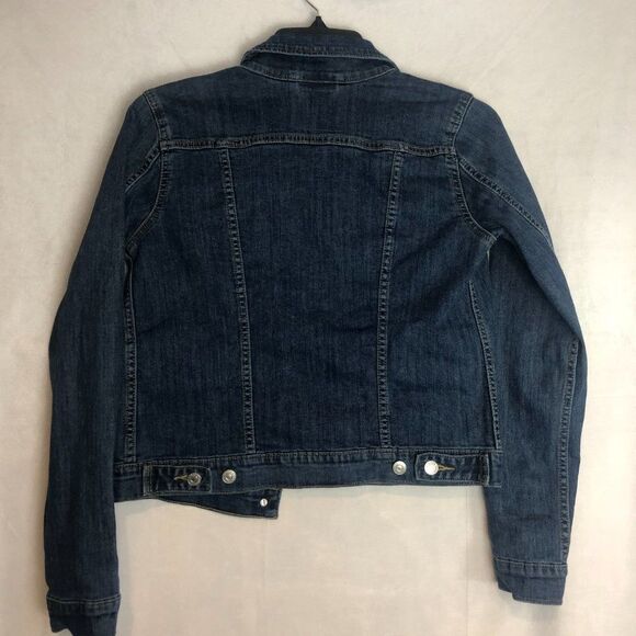 Levis Strauss Sz M Original Women’s Trucker Blue Denim Jean Jacket - Picture 3 of 5